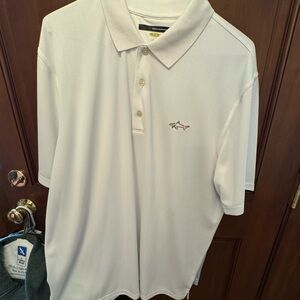 Greg Norman Collection White Polo Shirt